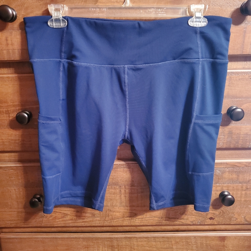 Baleaf Women's Blue Bike Shorts